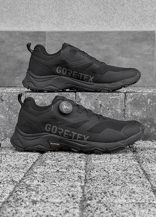 Зимові чоловічі чорні термо кросівки гортекс gore tex мембрана,вологостійкі,непромокальні,трекінгові