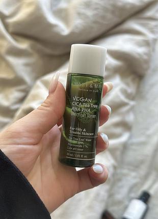 Mary&amp;may vegan cica tea tree aha pha blemish toner