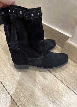 Замшевые осенние сапожки diesel
