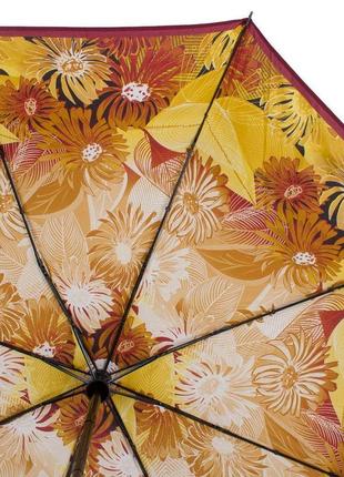 Женский складной зонт полный автомат (z3935-5124) 98 см airton коричневый (2000001288184)3 фото