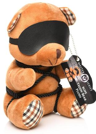 Игрушка плюшевый медведь rope teddy bear plush, 22x16x12см2 фото