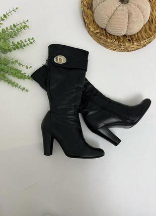 Шкіряні сапоги 38