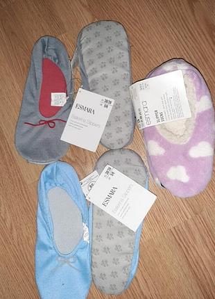Тапочки тапочки для дома комнатные 35-36, 38-39 esmara