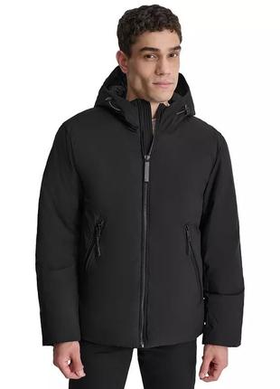 Куртка пуховик dkny hooded jacket full-zip jacket