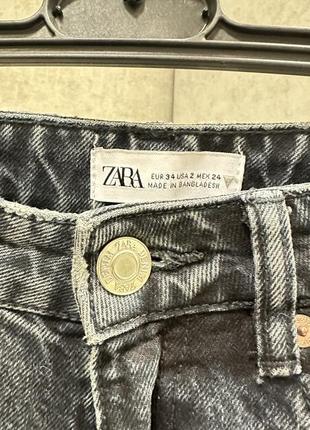 Джинси zara зара сірі жіночі р.34