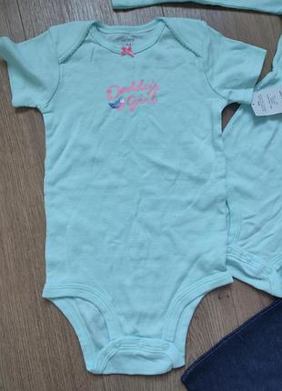 Набор бодики+штаны(3 ед.) carter's2 фото