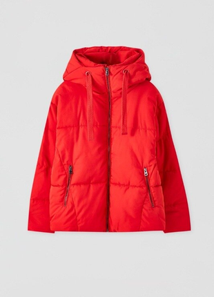 Теплая красная куртка XS / 42 р.l-xl