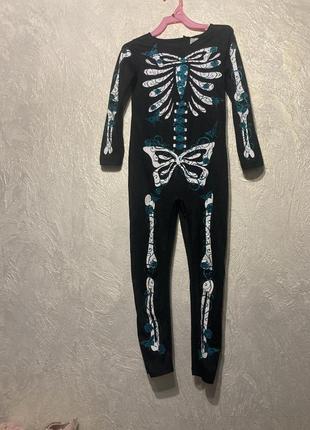 Комбинезон скелет хелоуин ромпер