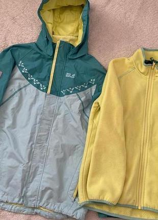 Jack wolfskin 3 in 1 system детская термо куртка на рост 152см