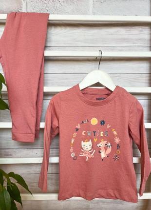 Пижама, костюм lidl lupilu для девочки