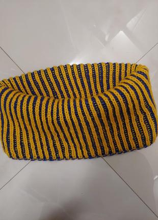 1+1=3🎁на все❗шарф-хомут двусторонний в патриотических цветах