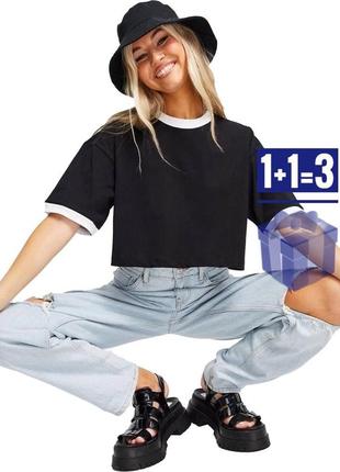 🥰 укороченная футболка в рубчик