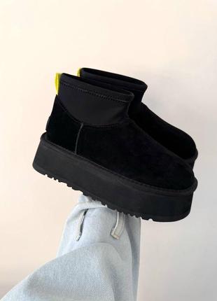 Угги угги угги ugg mini platform dipper black premium