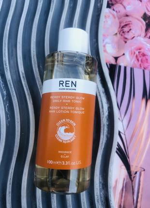 ✔️оригінал тонік для обличчя з ана кислотами ren clean skincare tonic ready steady glow daily aha