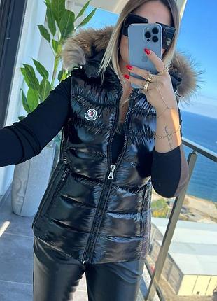 Жилетка moncler безрукавка moncler жіноча пуховик