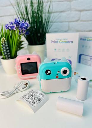 Детский цифровой фотоаппарат с моментальной термопечатью