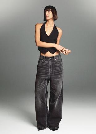 Bershka super baggy джинсы 34 acid wash jaded london скейтерские джинсы оверсайз