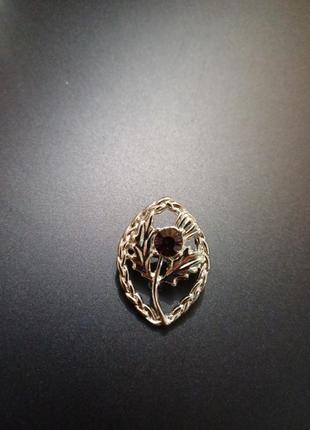 Брошь винтаж шотландский чертополох