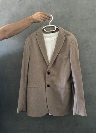 Бежевий чоловічий піджак zara - розмір м