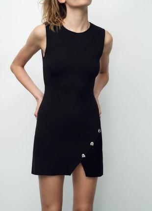 Коротка трикотажна сукня zara