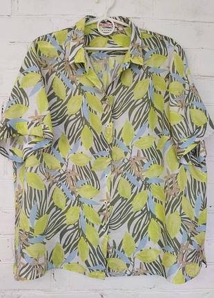 Блуза/натуральна/лимони/ eterna