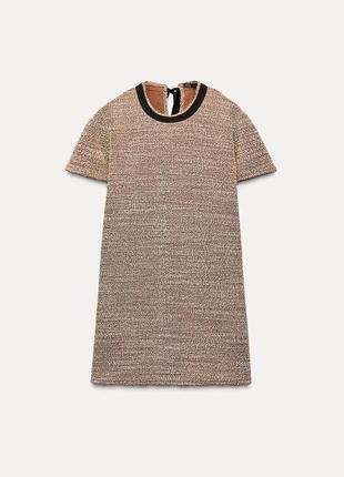Коротка фактурна сукня zara