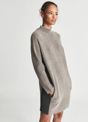 Джемпер-плаття довгий светр оверсайз із високим горлом reiss