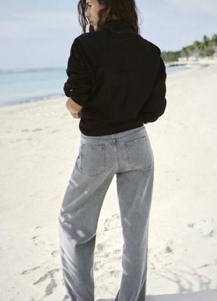 Джинсы серые zara  размер 36