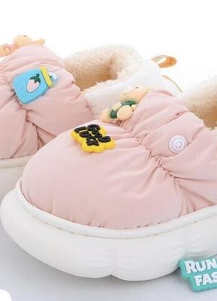 Тапочки дитячі теплі осінь/зима для дівчаток та хлопчиків