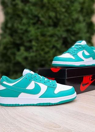 Женские кроссовки nike sb білі з зеленим