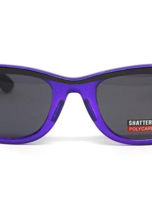 Очки защитные открытые swag hipster-4 purple (gray) серые3 фото