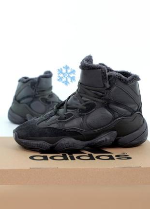 Кроссовки зимние мех adidas yeezy 500 high winter