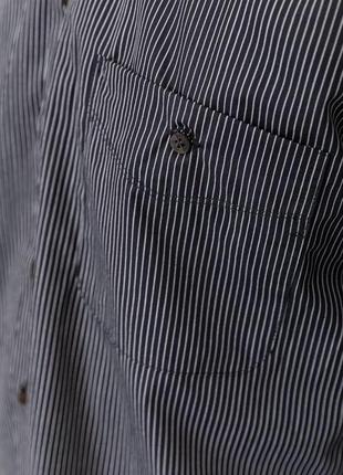 Рубашка мужская в полоску, цвет черный, 131r1489585 фото