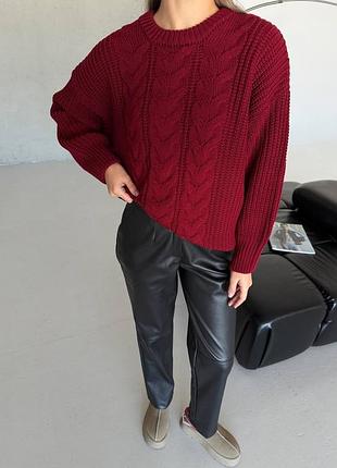 Кожаные брюки штаны