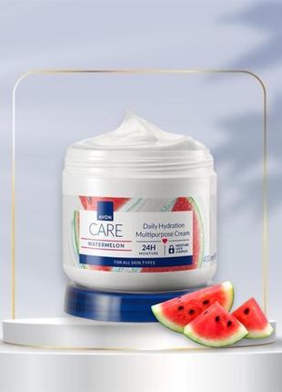 Мультифункціональний зволожувальний крем для обличчя, рук і тіла з екстрактом кавуна 400 мл