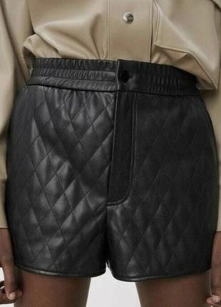 Шорти шкіряні zara