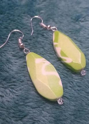 Серьги женские длина 5,5 см.