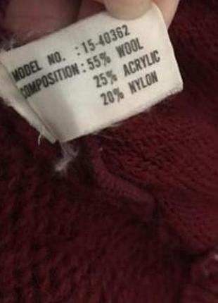 Вовняна подовжена  кофта 6