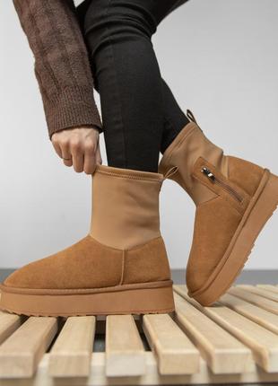 Женские угги leot camel