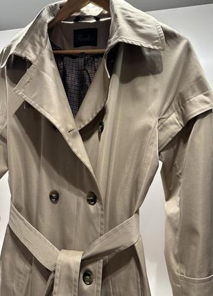 Пальто-плащ/тренч бежевий