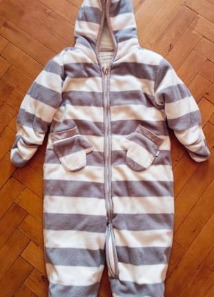 Человечек комбинезон флисовый поддева