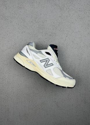 👟 кроссовки new balance 990v3 miusa teddy santis sea salt / наляжка bs👟