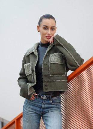 Дублянка замшева, дублянка коротка, дублянка жіноча