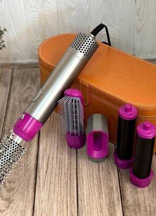 Стайлер hot air styler 5в1 для укладки волос, 1000 вт, 5 насадок