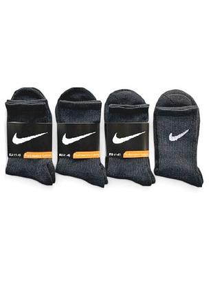12 пар шкарпеток nike зимові махрові чорні 41-45р.