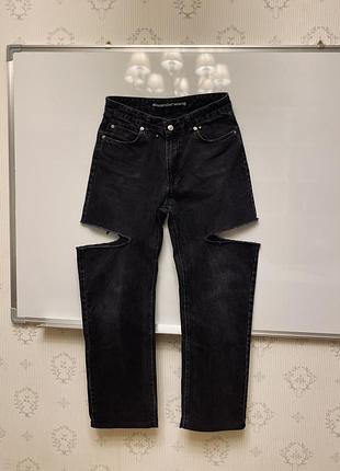 Рваные джинсы «alexander wang»