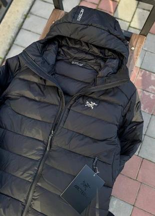 Пуховик arcteryx thorium hoody - black