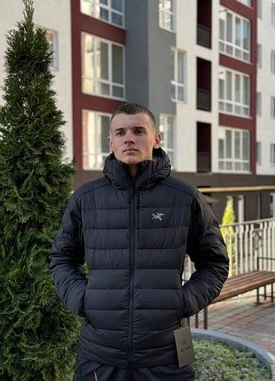 Пуховик arcteryx thorium hoody - black