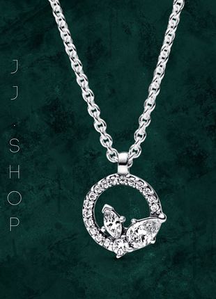 Срібне намисто «блискучий гербарій»  пандора 392620c01