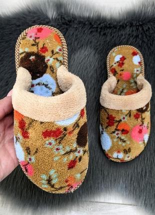Тапочки детские белста махровые бежевые 5537